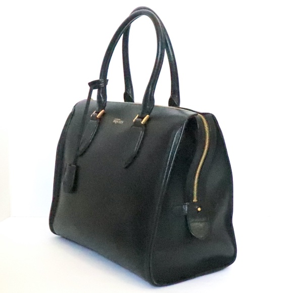 Alexander McQueen black zip-up 'Heroine' satchel/tote - Picture 3 of 15